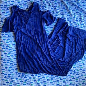 Open Shoulder Maxi Dress